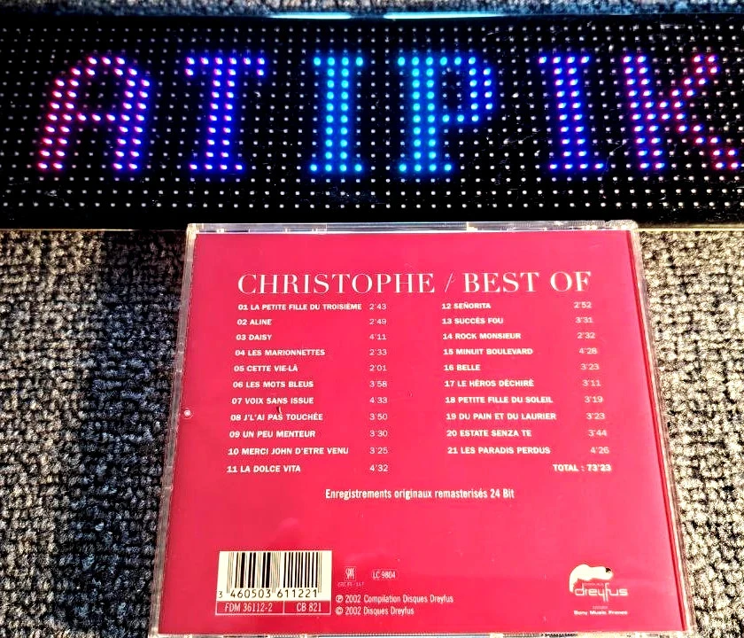 🔥 Christophe - Best Of - CD Rare Et Indispensable Pour Les Collectionneurs 🔥 – photo 2